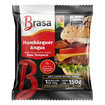 Hambúrguer Angus sem tempero — Brasa